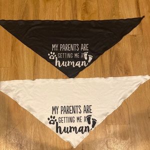 Pregnancy announcement dog bandana